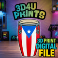 Puerto Rican Conga Can Opener - 3MF File