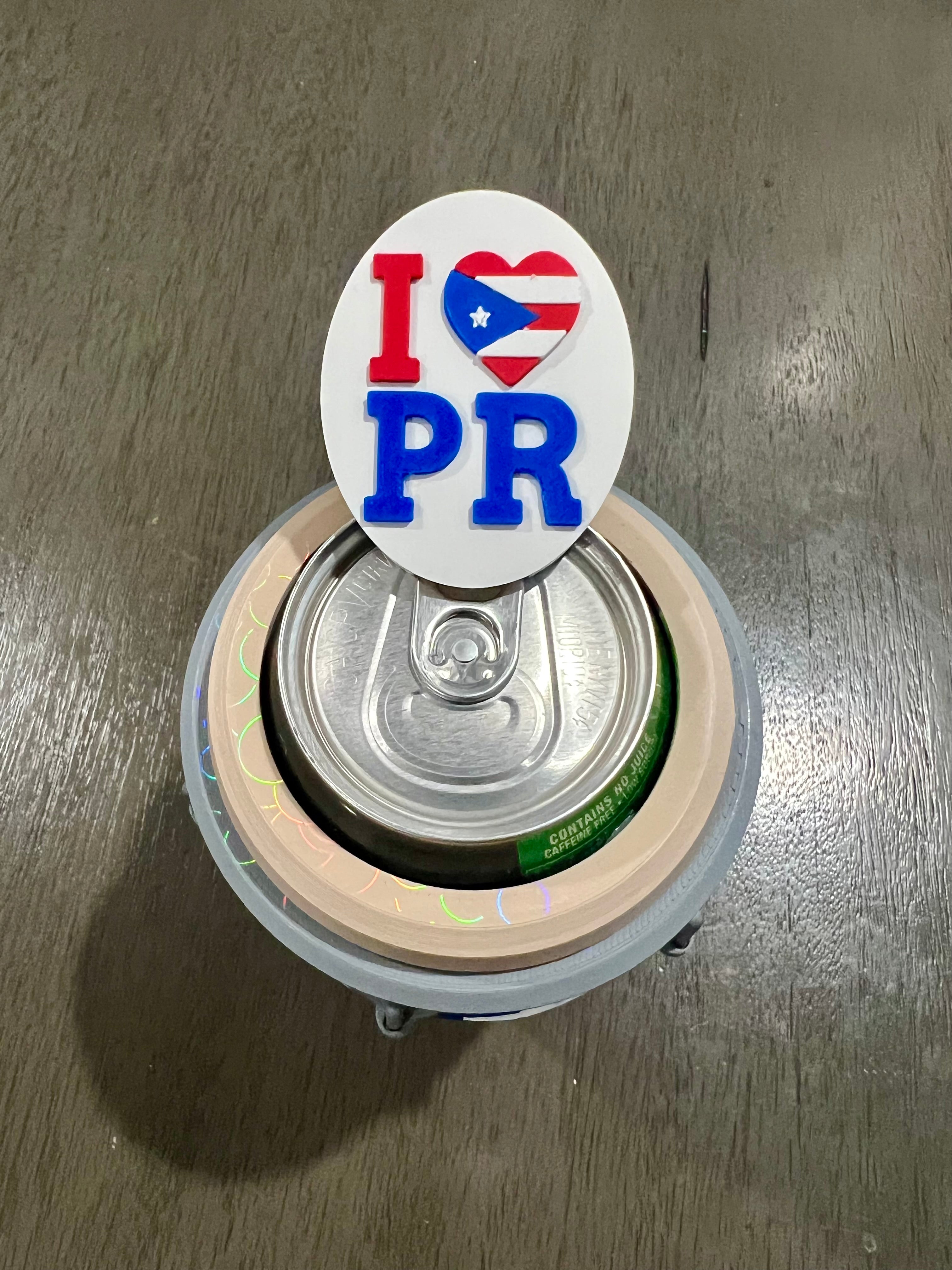 I Love PR Pop Can Opener - 3D Print Digital File (3MF)