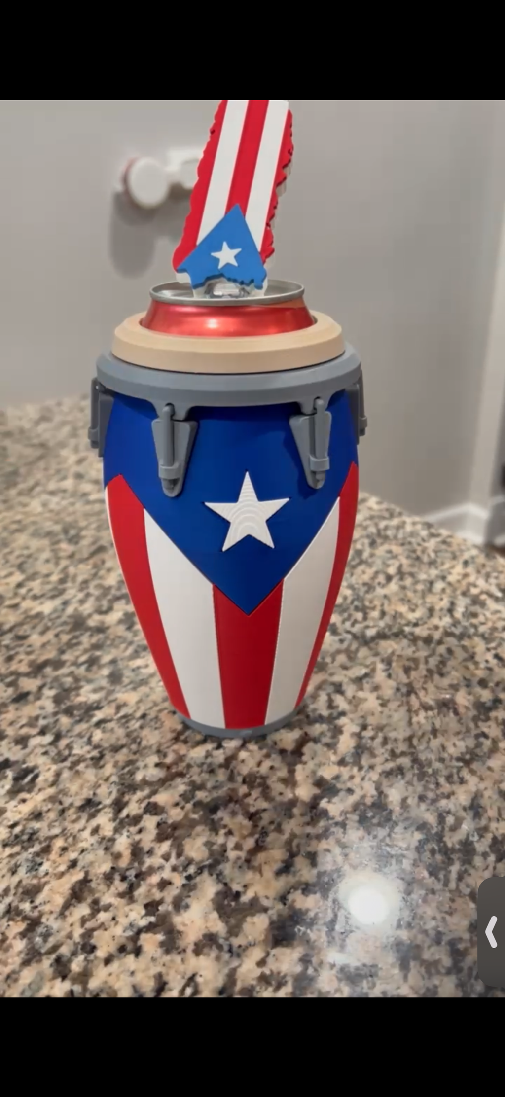 Puerto Rican Conga Can Holder