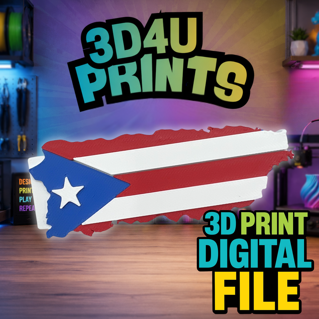 Puerto Rican Island Pop Can Opener - 3MF File