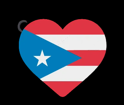 Puerto Rican Flag Heart Pop Can Opener - 3D Print Digital File (3MF)