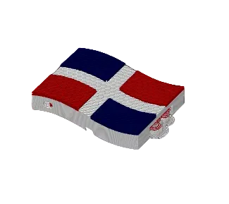 Dominican Republic Flag Pop Can Opener - 3D Print Digital File (3MF)