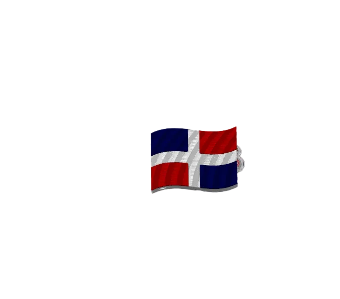 Dominican Republic Flag Pop Can Opener - 3D Print Digital File (3MF)