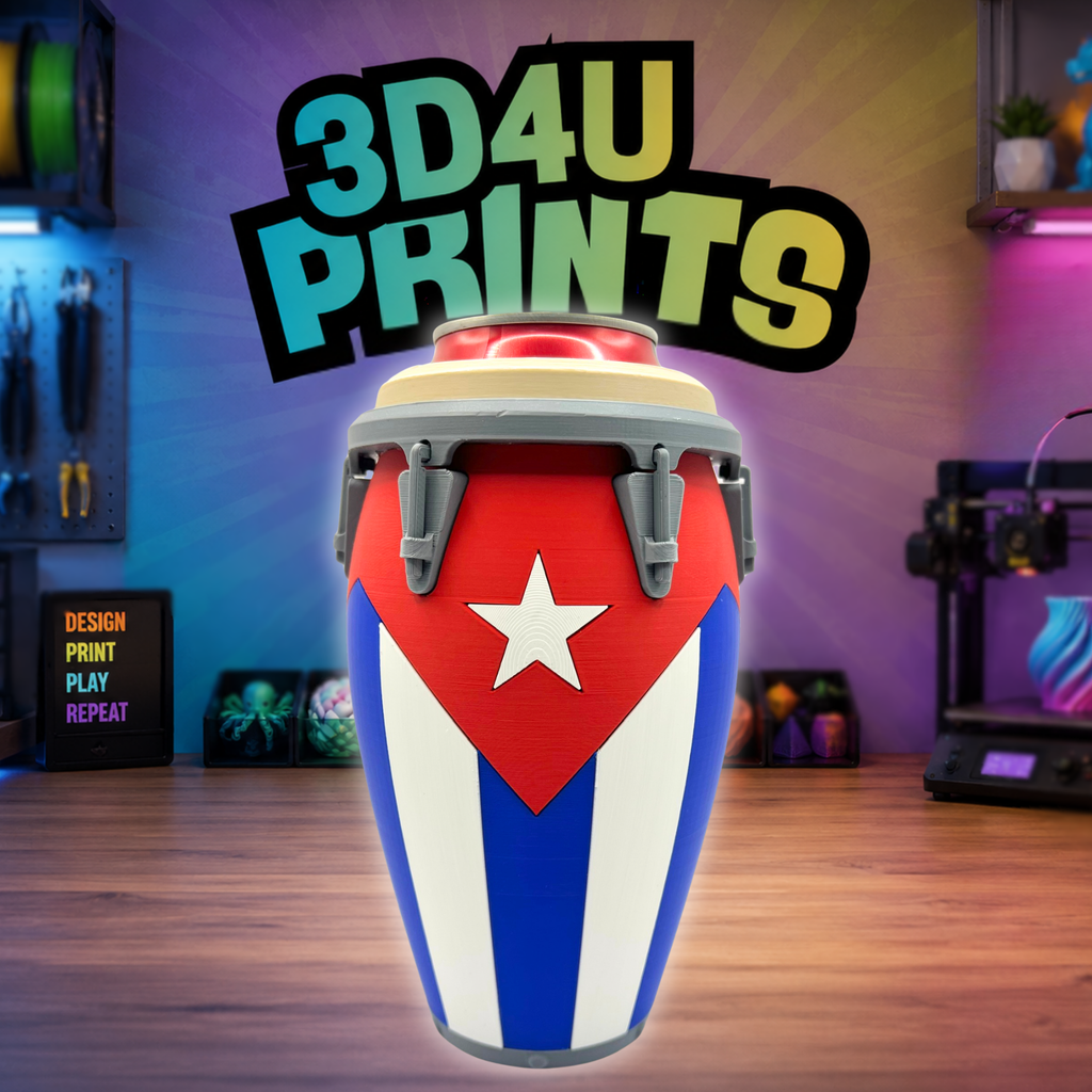 Cuban Conga Can Holder