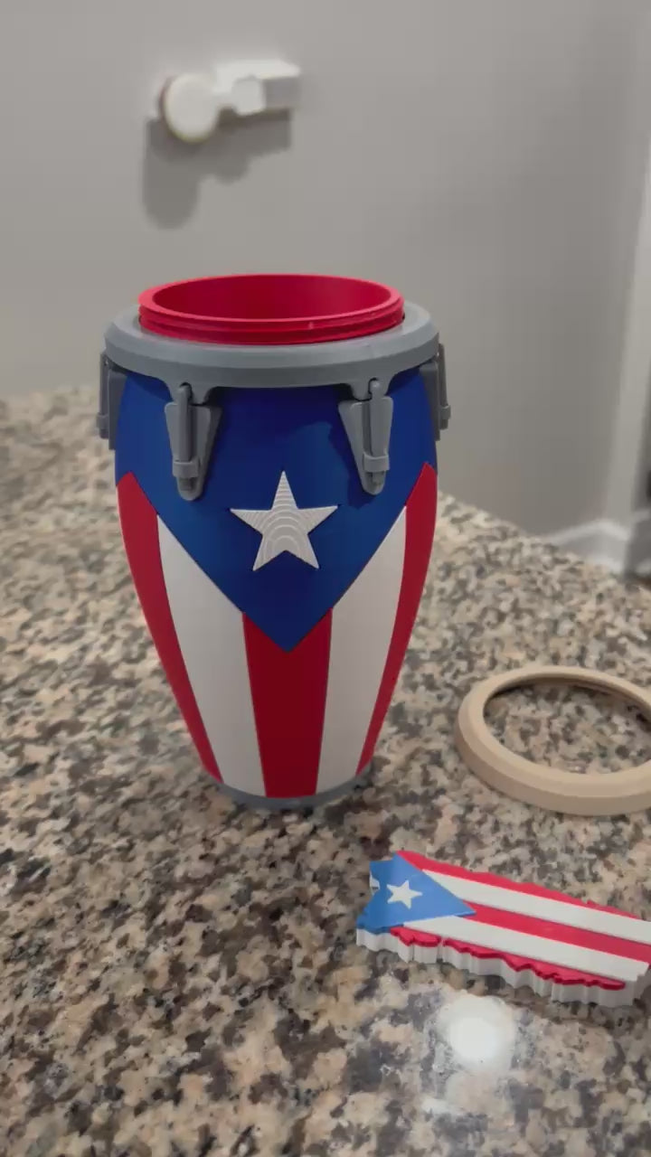 Puerto Rican Conga Can Holder