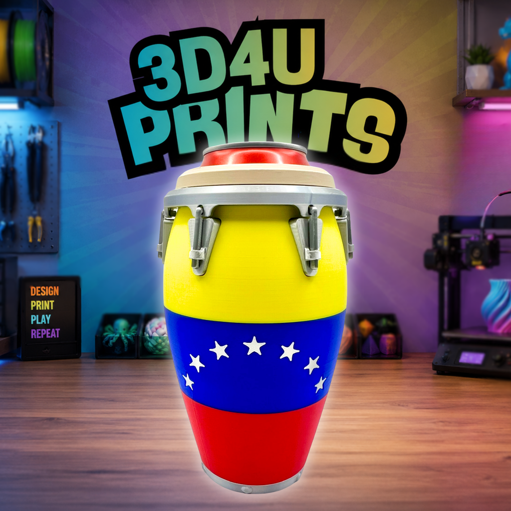 Venezuela Conga Can Holder